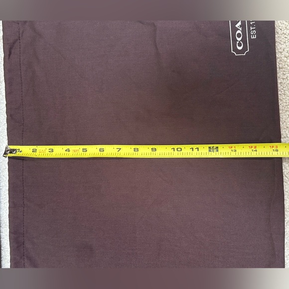 Coach Brown Dust Bags (2) 19x15” Drawstrings Purse Covers - Picture 4 of 5